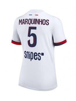 Paris Saint-Germain Marquinhos #5 Zenski Gostujuci Dres 2025-26 Kratak Rukavima Paris Saint-Germain Marquinhos #5 Zenski Gostujuci Dres 2025-26 Kratak Rukavima